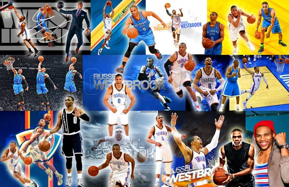 Russell Westbrook Collage Poster