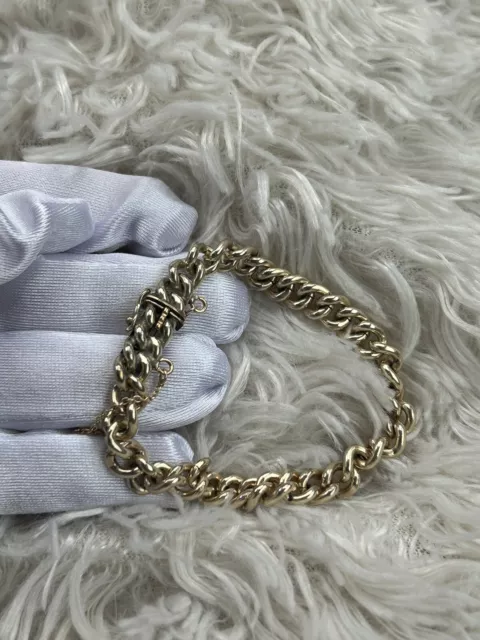 Magnifique bracelet Grosse Maille Plaqué Or Vintage