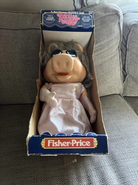 Fisher Price Miss Piggy Hand Puppet #855 Jim Henson Muppet Doll 1978