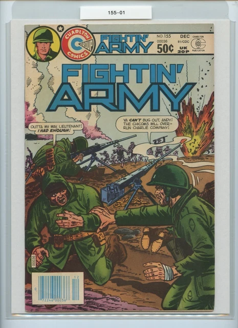 Fightin' Army #155, NM/NM+, 1981, STUNNING JACK KELLER "KOREAN WAR BATTLE" C/A