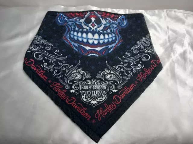 Harley Davidson Bandana Fleece ""Muertos Damen"" BAC30084 schwarz SCHÄDEL