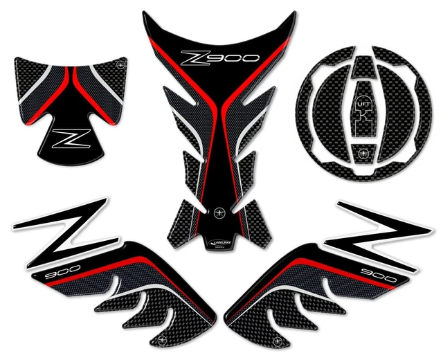 Protège-Réservoir Résine 3D Adhésif Pour Moto Kawasaki Z900 - Fabriqué En Italie
