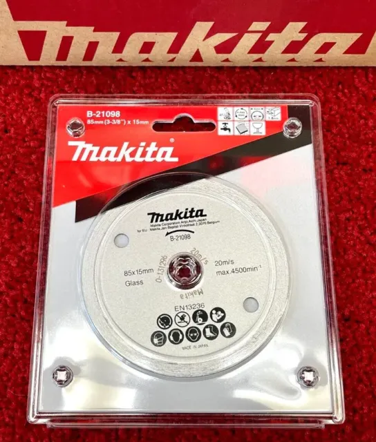 Genuine Makita B-21098 Diamond Blade 85x15mm for 4190D 4191D Tile Glass CORDLESS