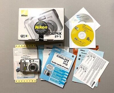 Nikon coolpix P1 fotocamera digitale 8 megapixel ottima scatola originale