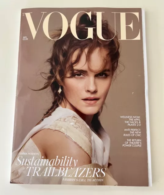 BRITISH VOGUE MAGAZINE UK January 2025 Fashion Sustainability Emma