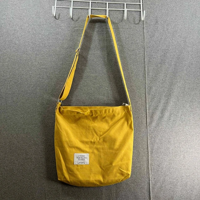 LIVING TRAVELING SHARE Womens Crossbody Bag Yellow Purse