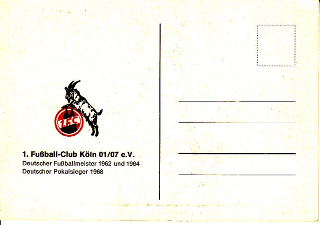 1 FC KÖLN 1969 DFB Deutschland Mannschaftsbild Mannschaftskarte