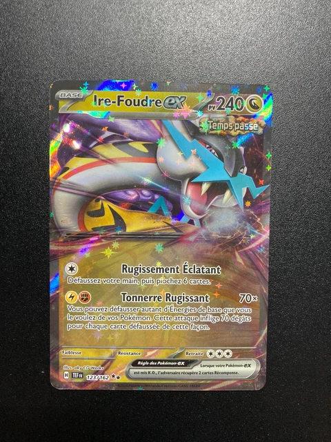 Ire-Foudre Ex 123/162 – Coffret De 10 Cartes Pokémon Françaises – Écarlate & Violet Forces Temporelles – Boosters
