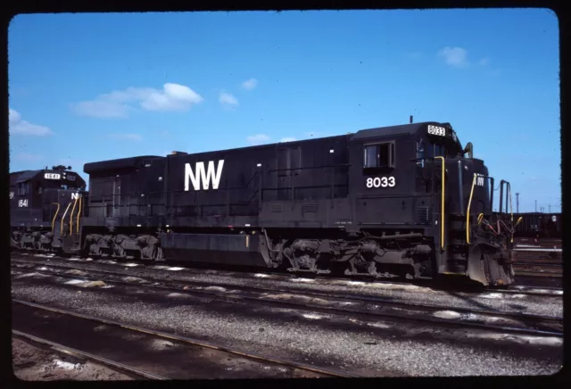 Original Rail Slide - NW Norfolk & Western 8033 Norfolk VA 4-8-1984