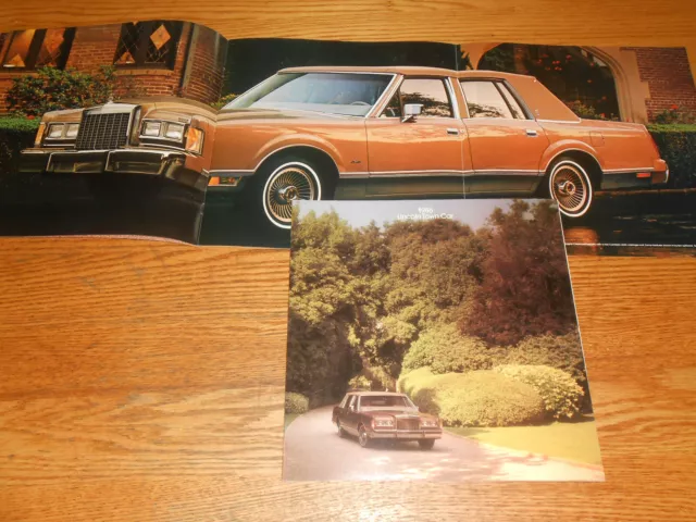 1986 LINCOLN TOWN CAR HUGE 22 Page 11 x 11 BROCHURE / '86 SALES CATALOG