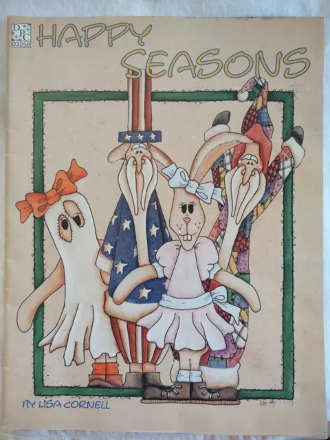 Happy Seasons Painted Folk Art Decorative Painting Patterns Lisa Cornell 1997