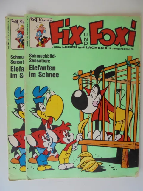 Fix und Foxi Band 33 / 19. Jahrgang mit Beilage Zustand 3