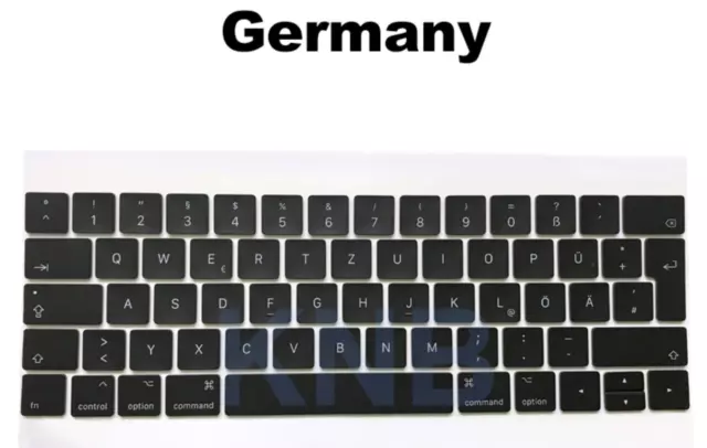 Kit 79 touches clavier MacBook Pro Retina 13 15 TB A1707 A1706 A1989 DE Deutsch