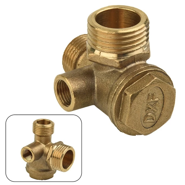 Outils Pneumatiques Soupape à Revers Jaune Filetage Compresseur Air Pneumatique