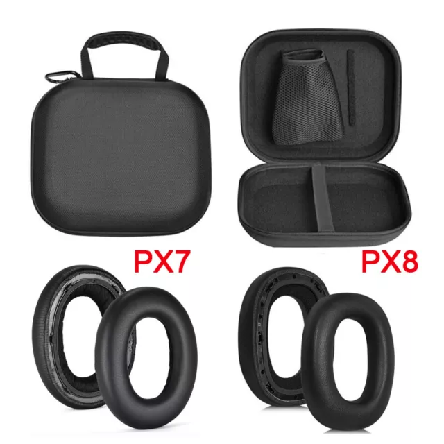 Storage Bag Case Ear Pads Cushion for Bowers & Wilkins PX7 PX8 Headphones Travel