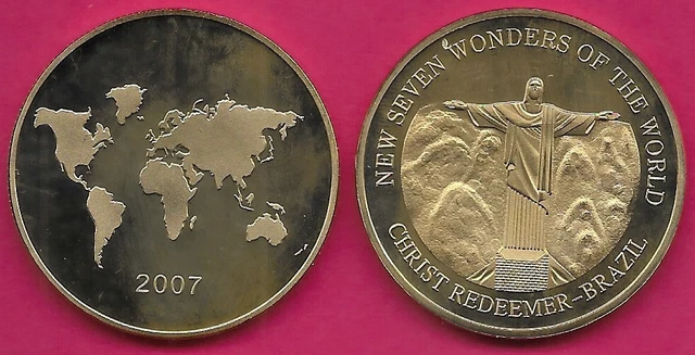 Brazil Christ Redeemer-Brazil 2007 Unc,New Seven Wonders Of The World