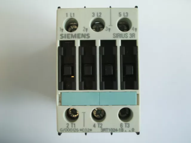 Siemens Sirius 3R 3 Pole contactor 3RT1024-1B