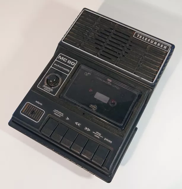 ANCIEN TELEFUNKEN MC 80 Radio Lecteur Cassette Enregistreur de EUR