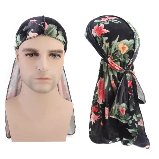 Pirate Headwrap Bandana Hat Women Turban Miss Scarf Long Tail