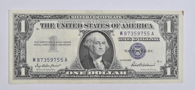 Crisp - 1957 United States Dollar Currency $1 Silver Certificate *972