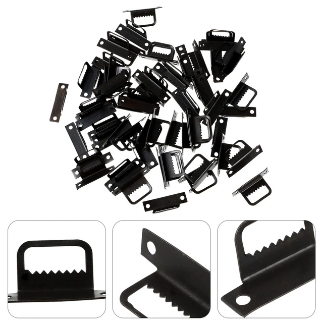 100 Pcs Picture Frame Hanging Hook Wall Hangers Screws No Nails