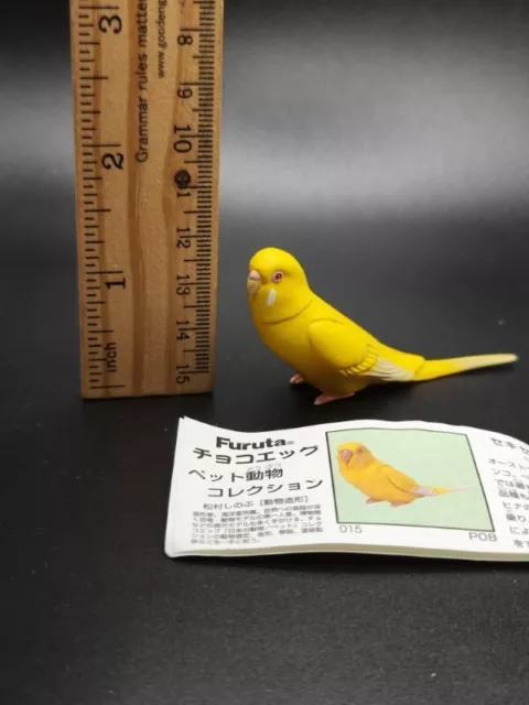 Kaiyodo Choco egg Series 1 Pet Budgerigar parakeet bird Lutino figure cute