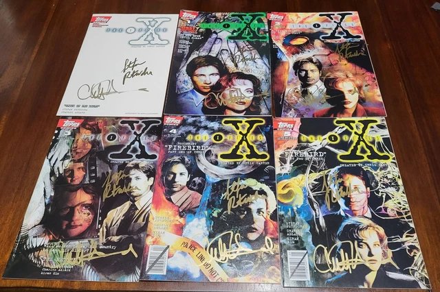 X-Files Topps Comics lot some signed Charles Adlard Stefan Petrucha 3 digests