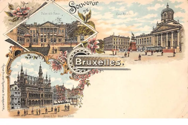 Belgique - n°68081 - Souvenir de BRUXELLES - Multi-vues