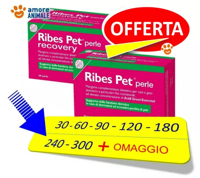 Ribes Pet Recovery 30 / 60 / 90 / 120 / 180 / 240 / 300 perle per CANI e GATTI