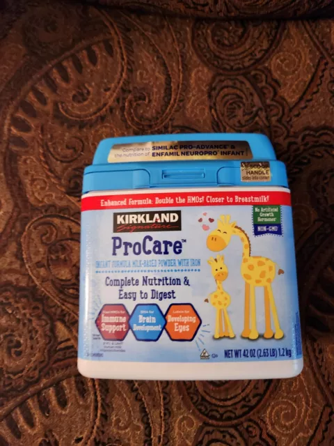 Kirkland Signature ProCare Dual HMOs NonGMO Infant Formula (42oz) exp 07/19/25