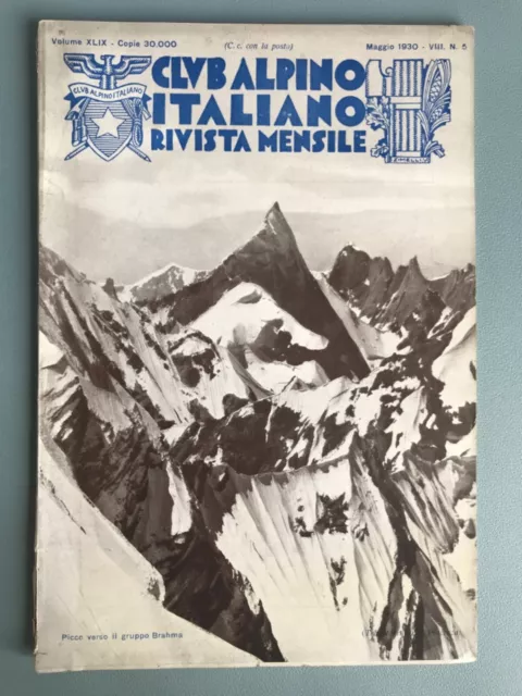 Rivista mensile Club Alpino Italiano - Vol. XLIX - num.5 Maggio 1930