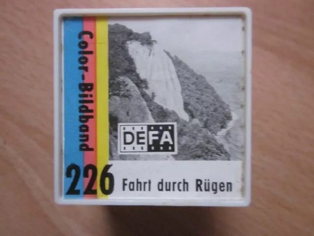 DDR Rollfilm: Fahrt durch Rügen, Dia DEFA Color Bildband 226, z.T. hist. Fotos