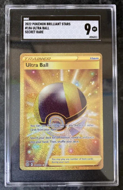 Pokemon - Sonne & Mond - Ultraball VOLLKUNST GOLDKARTE 161/149 - NEUWERTIG SGC 9