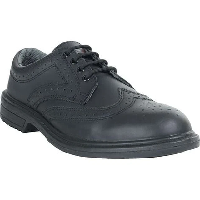 PERF PB69 S3 SRC Mens Black Executive Steel Toe Safety Brogues Size 6
