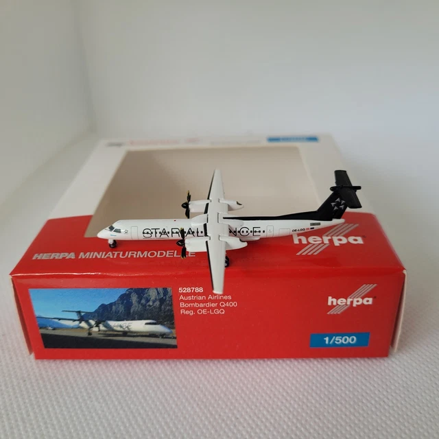 Herpa Austrian Airlines Q400 Modell - Detailgetreues Sammlerflugzeug