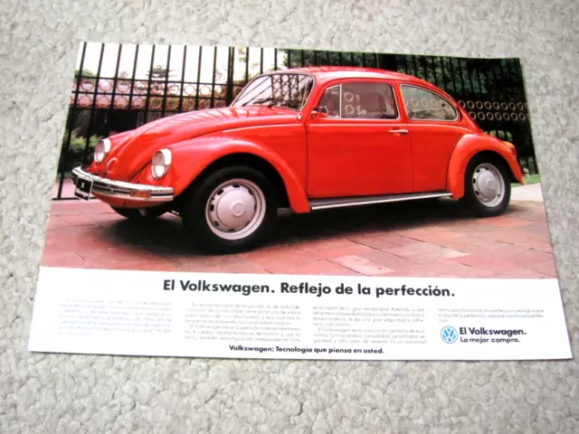 1975 Mexican Volkswagen Beetle Sales Brochure
