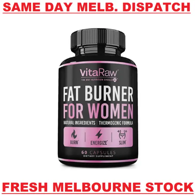VitaRaw Fat Burner For Women ADVANCED WEIGHT LOSS FORMULA Diet Pills 60 Capsules