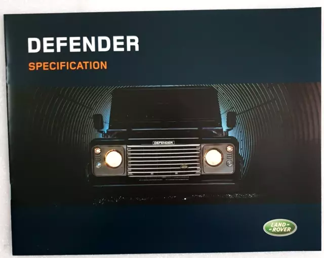 Land Rover Defender TD5 Specifications 2004-05 UK Market Brochure 90 110 130