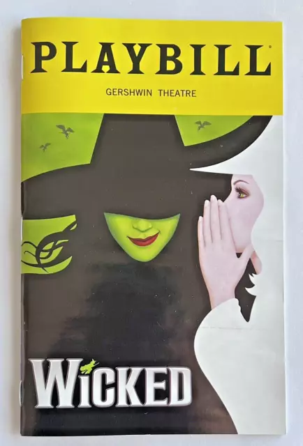 WICKED February 2024 Playbill Gershwin Theatre Broadway NYC wizard of oz
