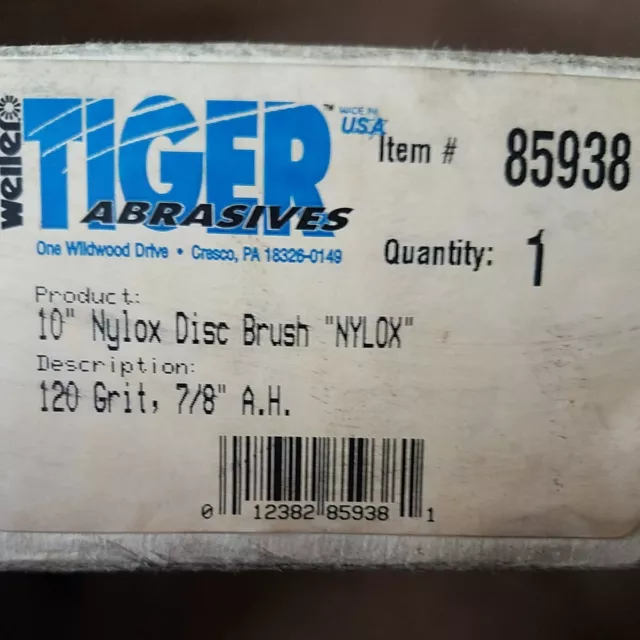 Weiler Nylox #85938 Crimped Composite Back Rectangle Straight Disc Brush