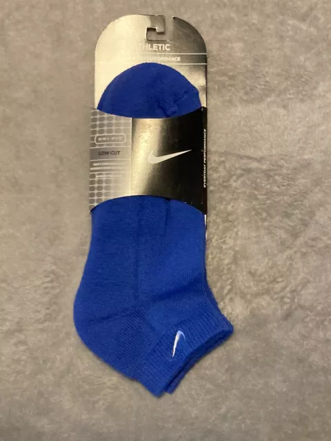 Nike No Show Cushioned Running Socks 1 Pair 6.5-12 Cushioned Socks Blue