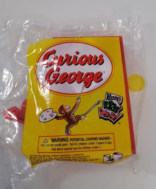 Curious George Wendys Kids Meal Toy Carnival Mirror New Sealed
