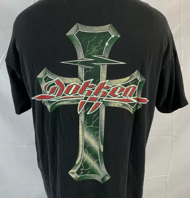 Vintage Dokken T Shirt Band Tee Concert Rock Metal Tour Album Promo XL 90s