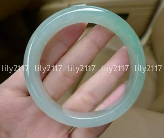 Genuine Natural Green Jadeite Jade Gemstone Bangle Bracelet 56-66mm Jewelry AAA