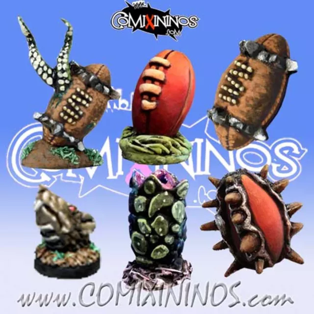 Fantasy Football - Set B of 6 FANTASY FOOTBALL For Blood Bowl -Meiko Miniatures