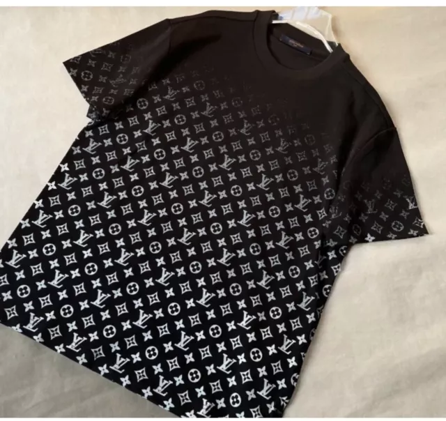 Louis Vuitton LVSE Monogram Gradient T-Shirt Black/White Men's - GB