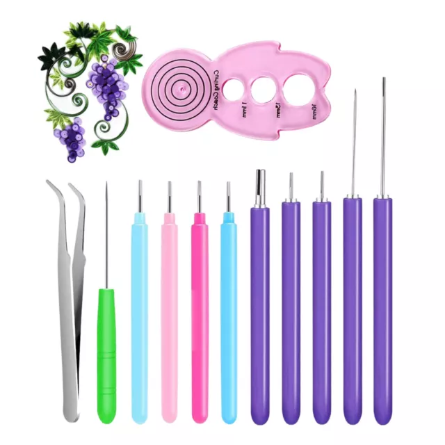 12 PCS Paper Quilling Tools - Handmade Rolling Curling Paper Quilling Kits Craft