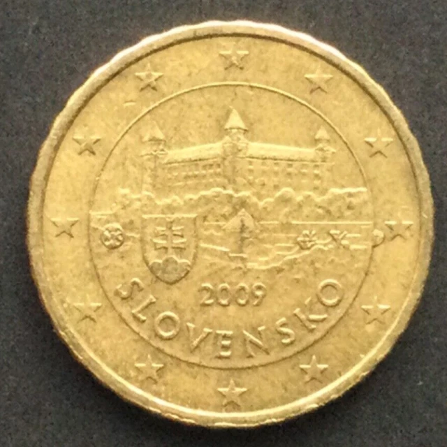 1 Euro Münze Slovensko 2009 Wert SLOWAKEI, SLOVENSKO, EURO-KURSMÜNZE 10 Cent, 2009, Nordisches Gold EUR