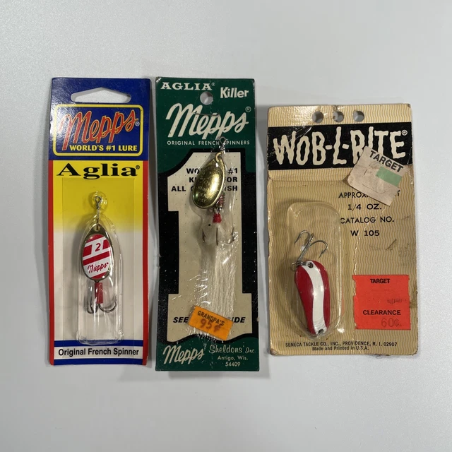 RARE LEURRE ANCIEN Cuiller MEPPS Shimmy 1940 vintage lure pas moulinet EUR 30,50 - FR