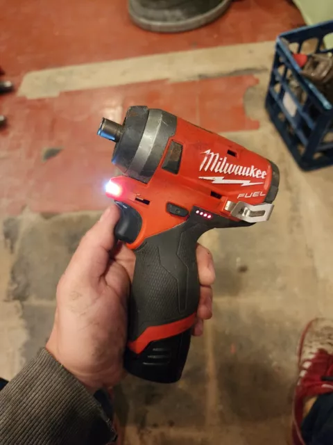 Milwaukee M12 Fuel 1/4in Hex Impact Driver - Red (3453-20)